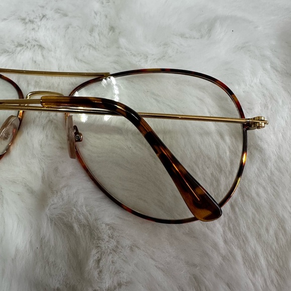 Stylish Gold and Tortoise Aviator Glasses main image 5